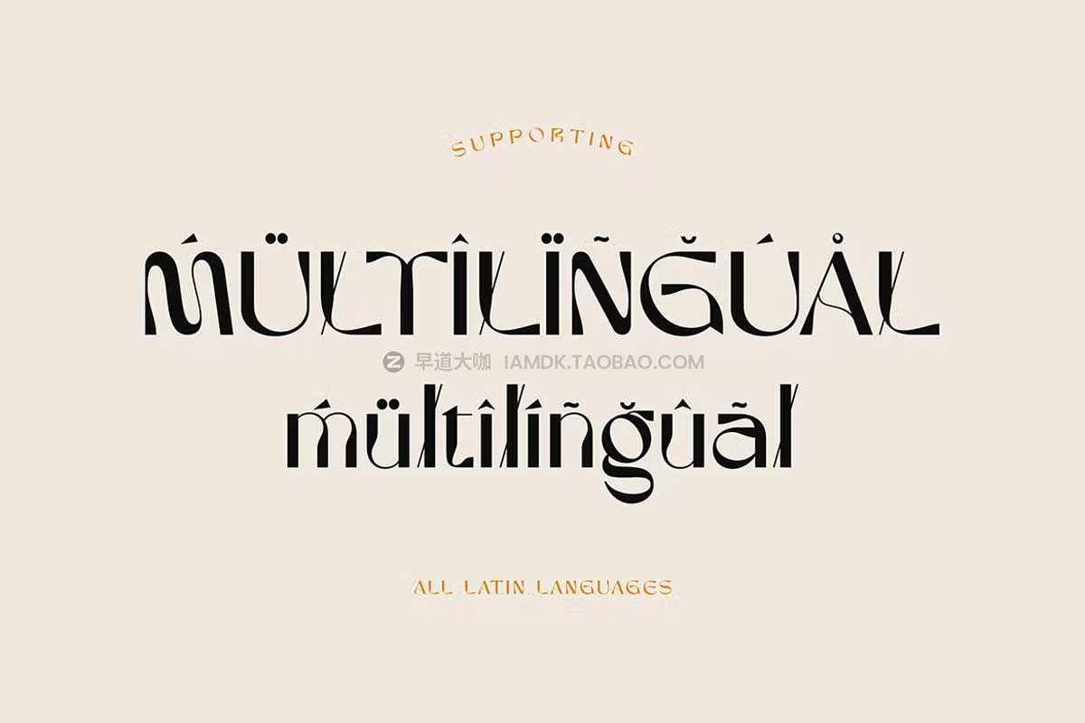 时尚优雅酸性逆反差杂志画册海报标题排版logo设计英文字体素材 Argelha Modern Sans插图1