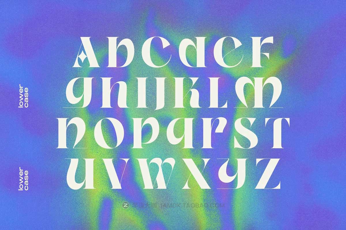 70年代复古迷幻品牌推广杂志海报标题设计粗体英文字体包 Vintage Mohai – Retro Font插图5