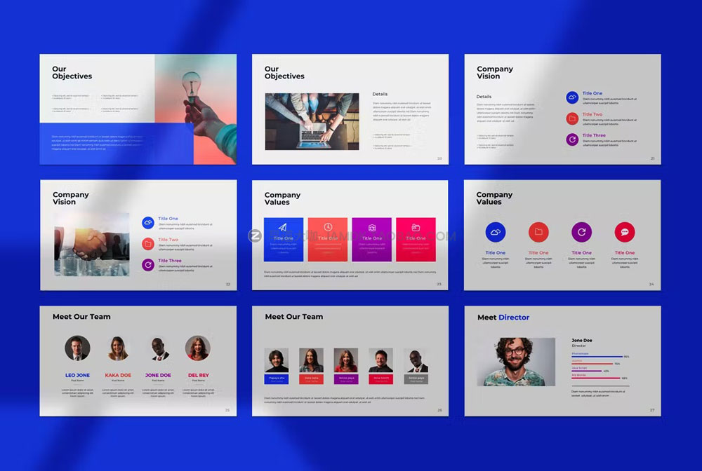 115张简约企业介绍项目提案市场分析数据图表演讲ppt模板 Pitch Deck Powerpoint Template插图8