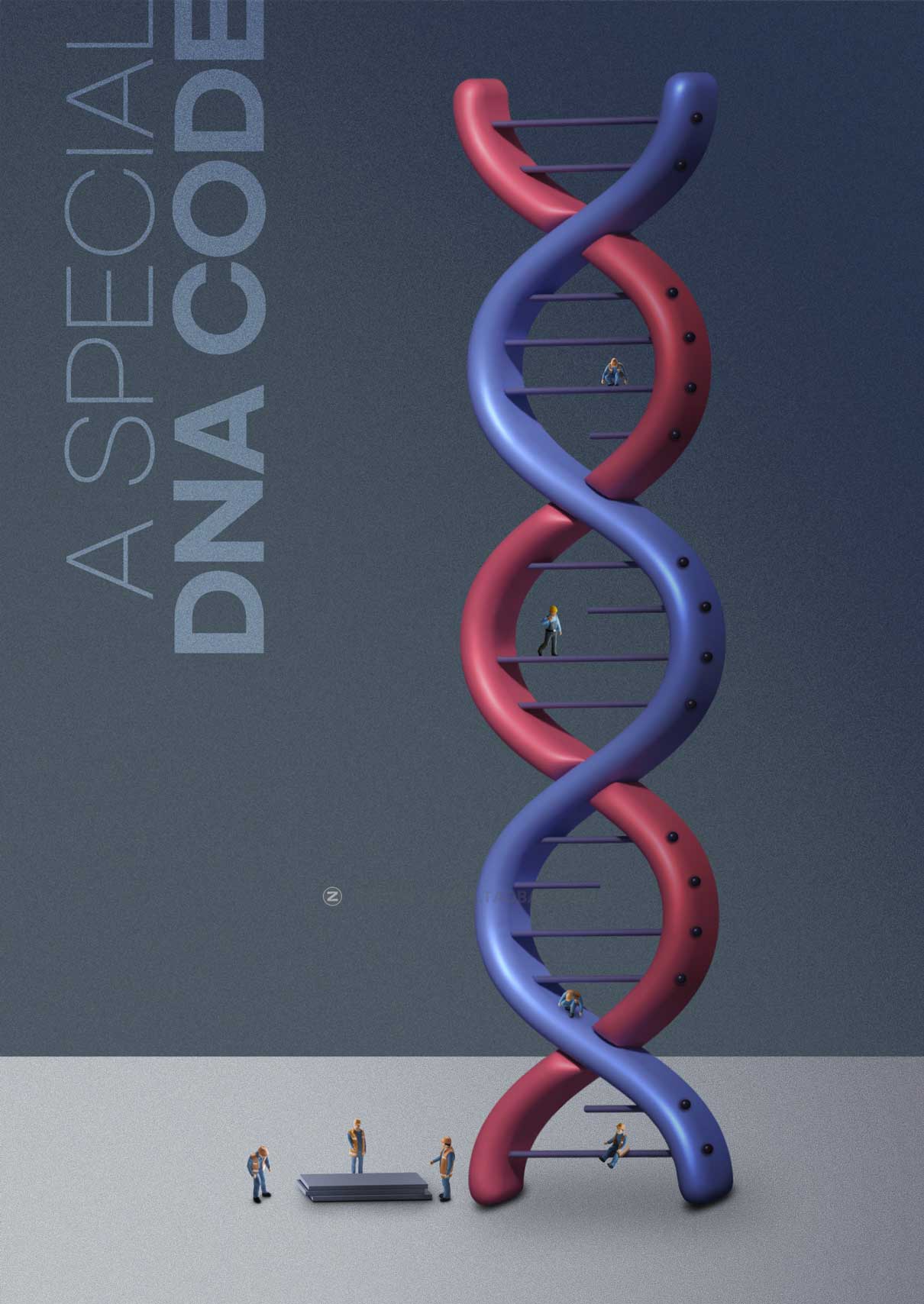 12款生物科技医学DNA基因科技展板海报设计PSD模板素材源文件 Biotech Poster Template插图7