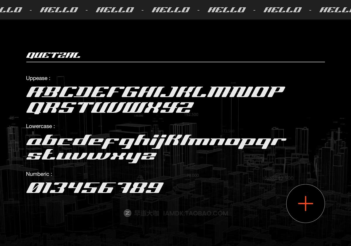 未来科幻科技机能杂志海报标题设计斜体PSAI英文字体安装包 Quetzal – Display Font插图1