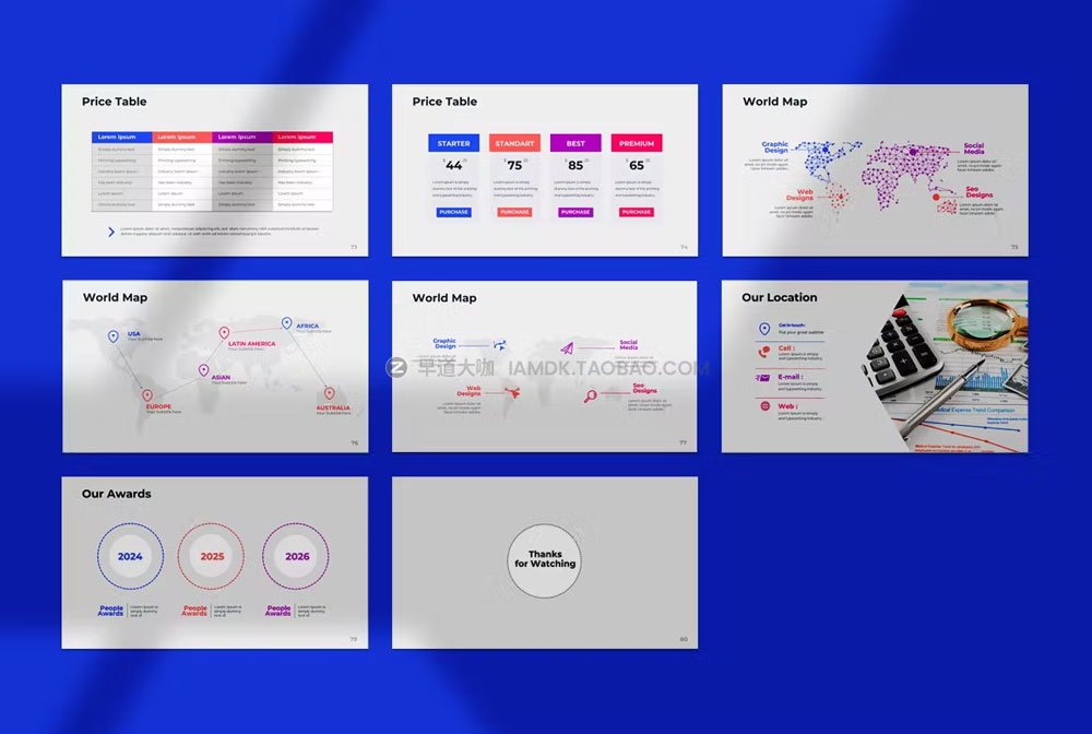 115张简约企业介绍项目提案市场分析数据图表演讲ppt模板 Pitch Deck Powerpoint Template插图13