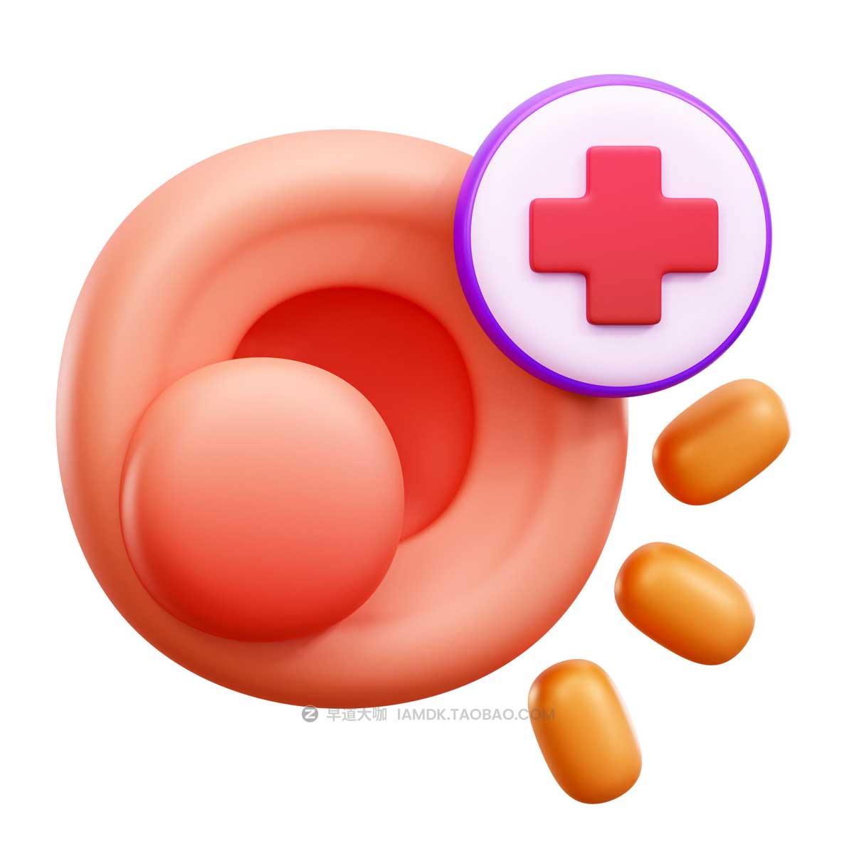 30款卡通医疗医院检查体验检测3D插画图标Icons设计素材 Medical Checkup 3D Illustration Pack插图7
