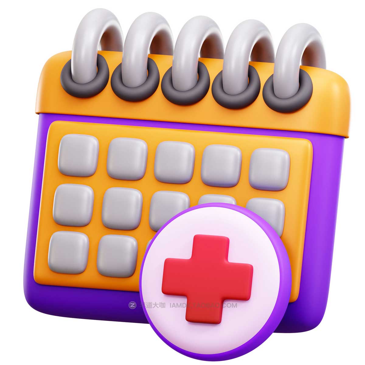30款卡通医疗医院检查体验检测3D插画图标Icons设计素材 Medical Checkup 3D Illustration Pack插图35