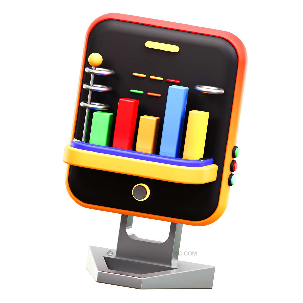 20款3D卡通商业管理日程行程规划插图图标Icons设计素材包 Planning Organization 3D Illustration Pack插图9