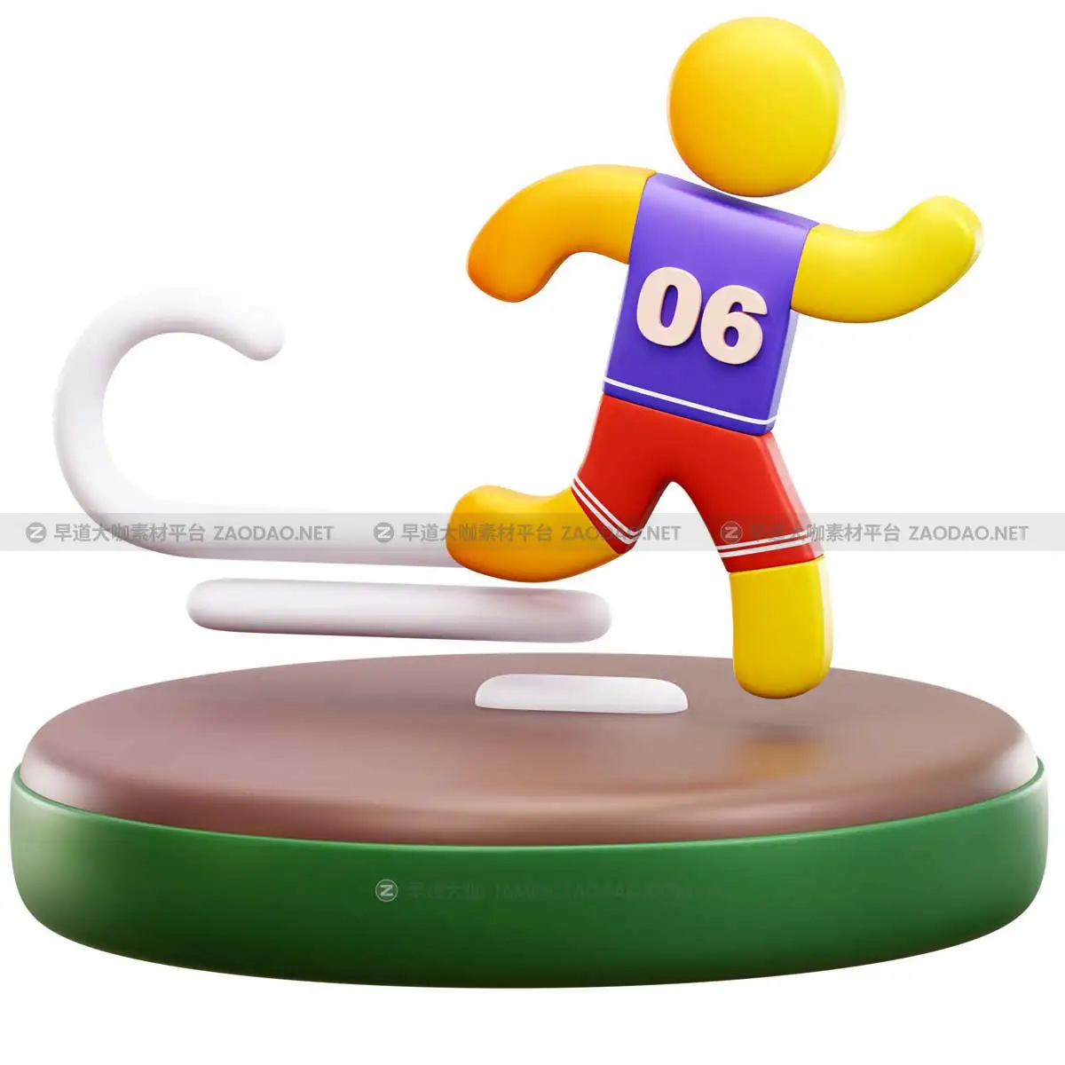 20个时尚奥林匹克体育运动健身3D插画插图图标Icons设计素材 Sports And Olympics 3D Illustration Pack插图11
