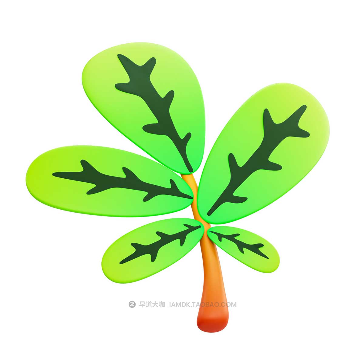 20款卡通有趣夏季度假元素3D手绘插图图标Icons设计素材包 Summer 3D Illustration Pack插图14