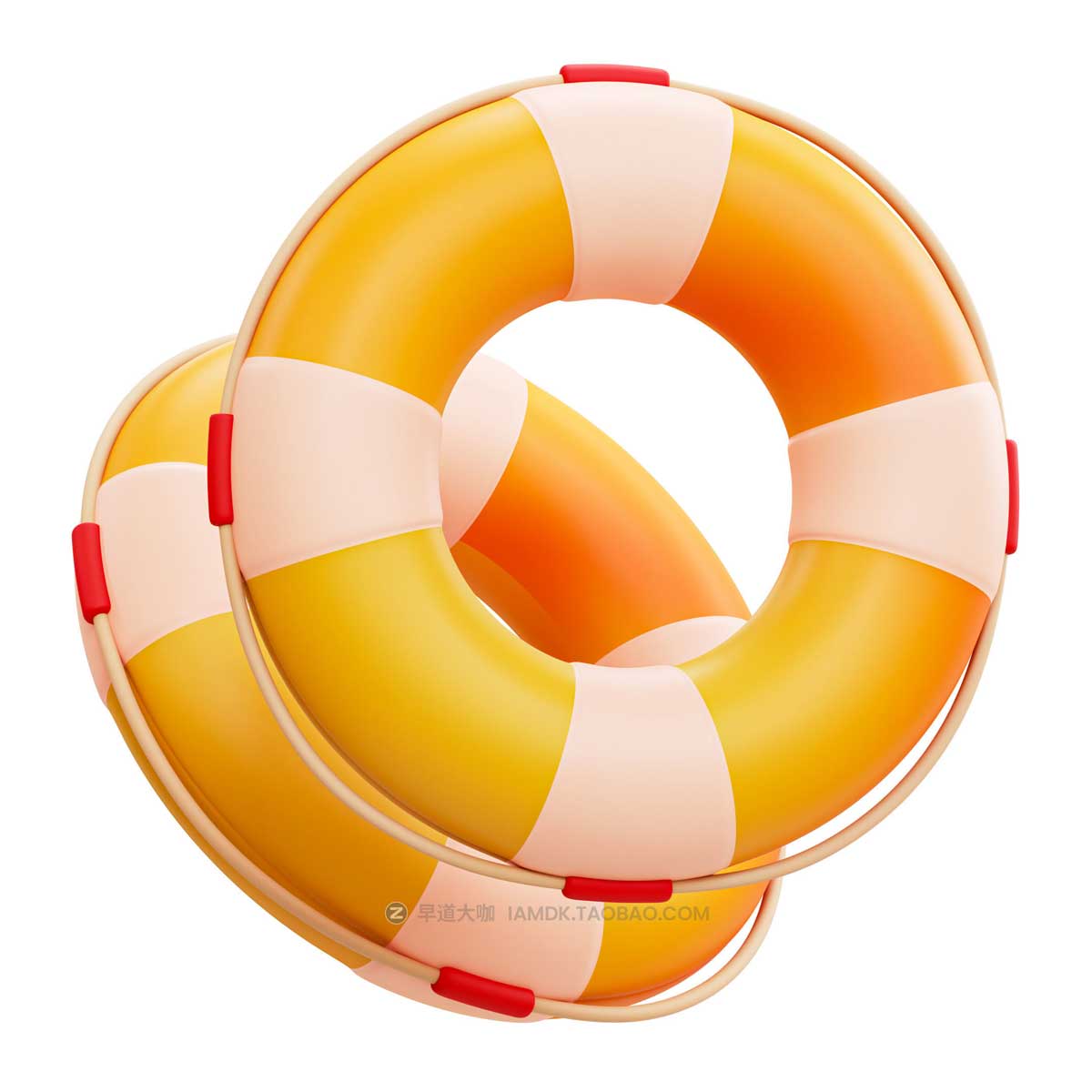 20款卡通有趣夏季度假元素3D手绘插图图标Icons设计素材包 Summer 3D Illustration Pack插图18