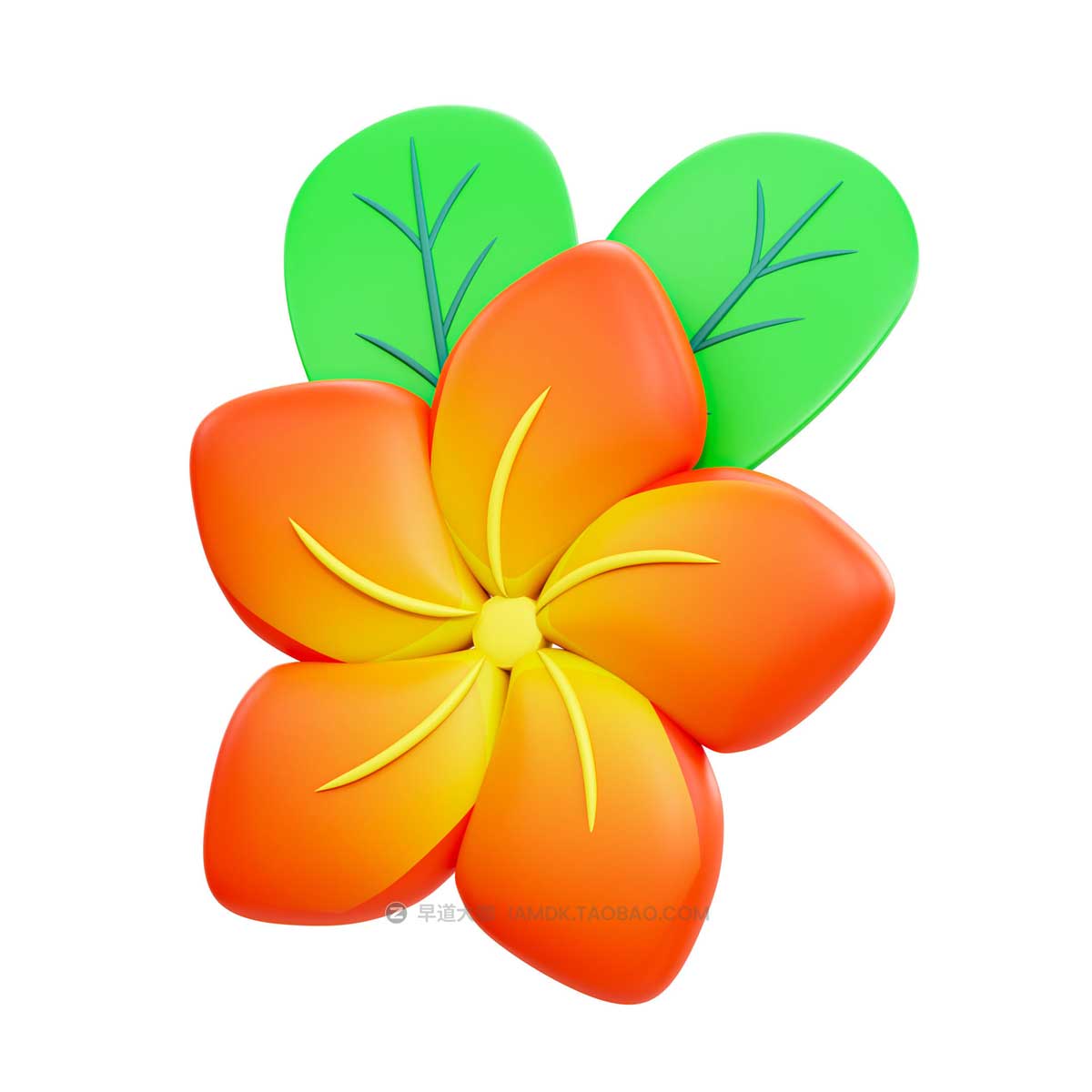 20款卡通有趣夏季度假元素3D手绘插图图标Icons设计素材包 Summer 3D Illustration Pack插图21