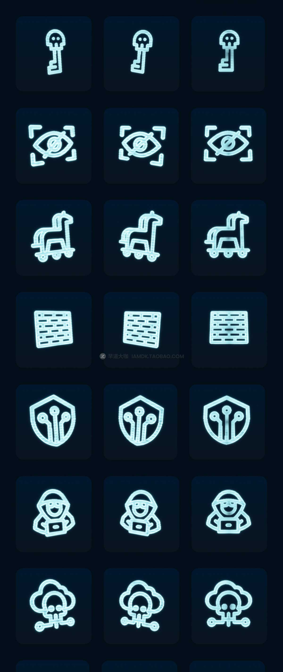 30款像素风网络安全互联网科技3D图标Icons设计素材合集 Cyber-Tec | Cyber Security 3D Icon Pack插图8