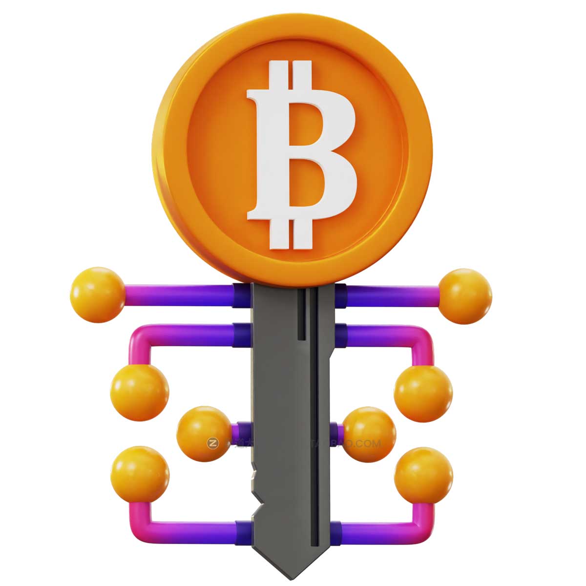 20款时尚加密货币比特币金融银行理财3D插画图标Icons设计素材 Crypto 3D Icon插图11