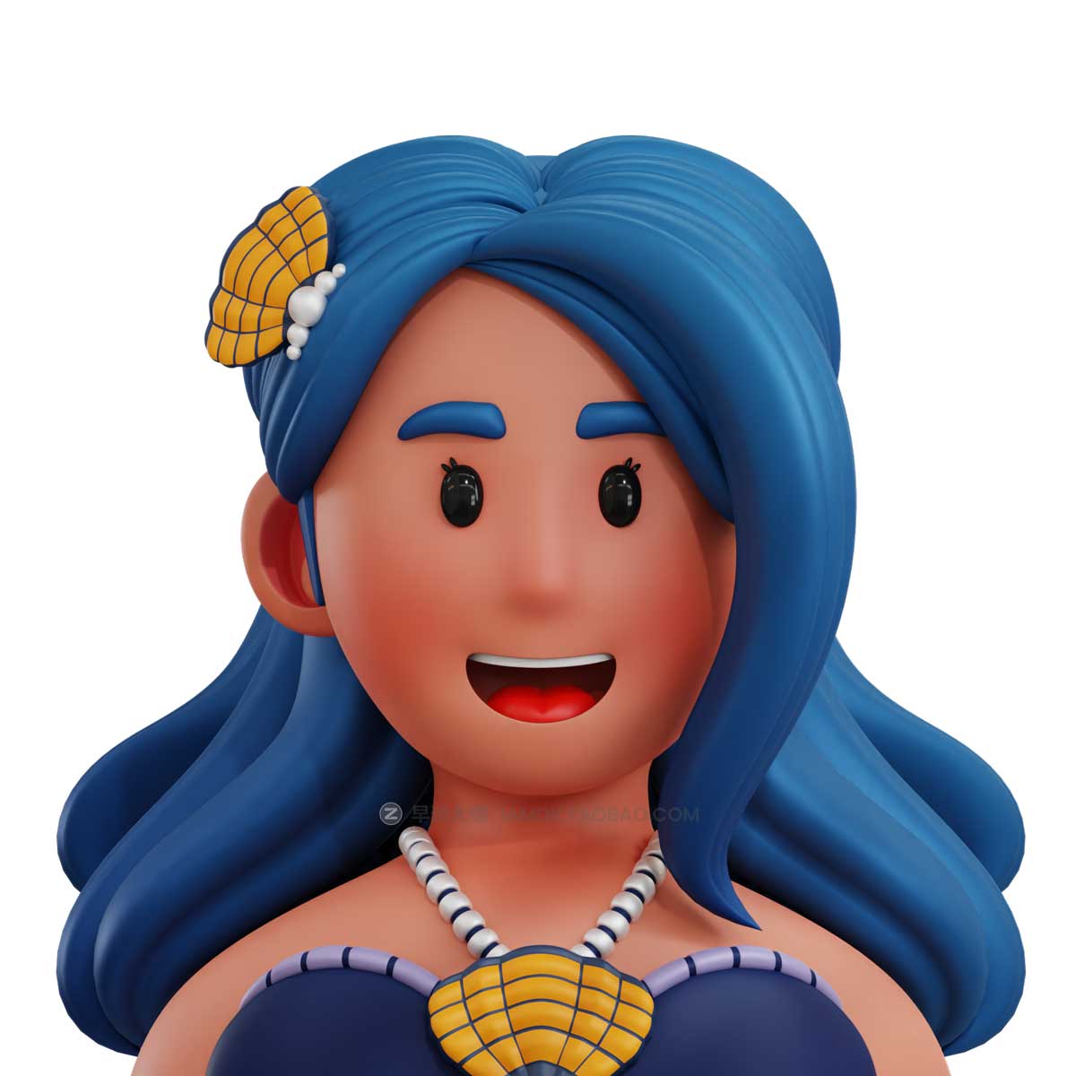 40款卡通有趣游戏超级英雄人物头像肖像3D图标Icons设计素材 Superhero Avatar 3D Icon插图15