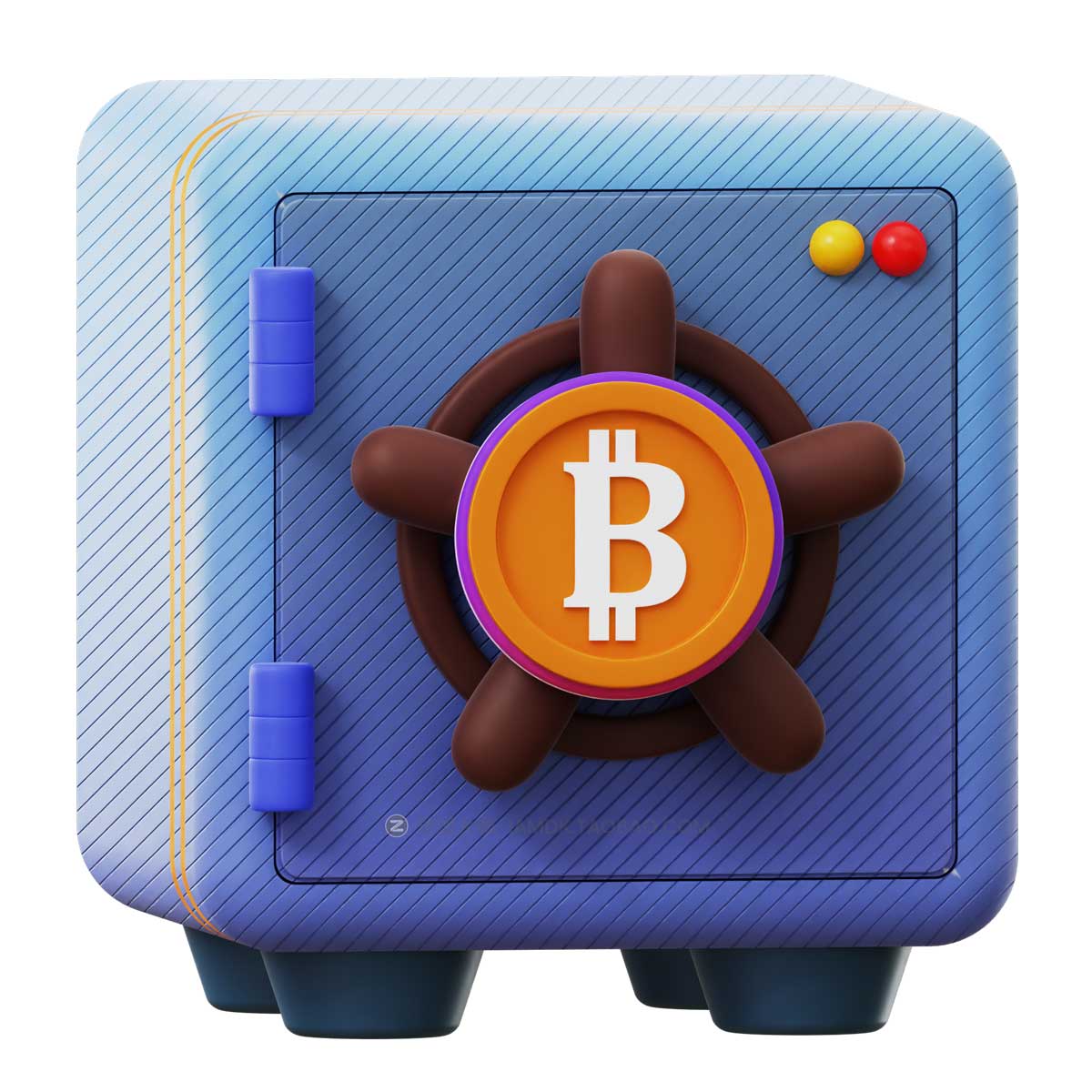 20款时尚加密货币比特币金融银行理财3D插画图标Icons设计素材 Crypto 3D Icon插图12