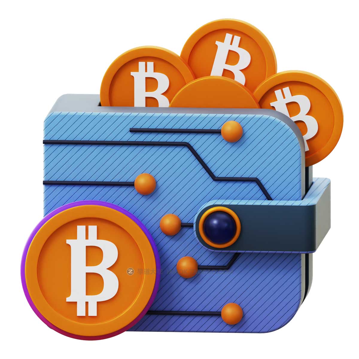 20款时尚加密货币比特币金融银行理财3D插画图标Icons设计素材 Crypto 3D Icon插图14