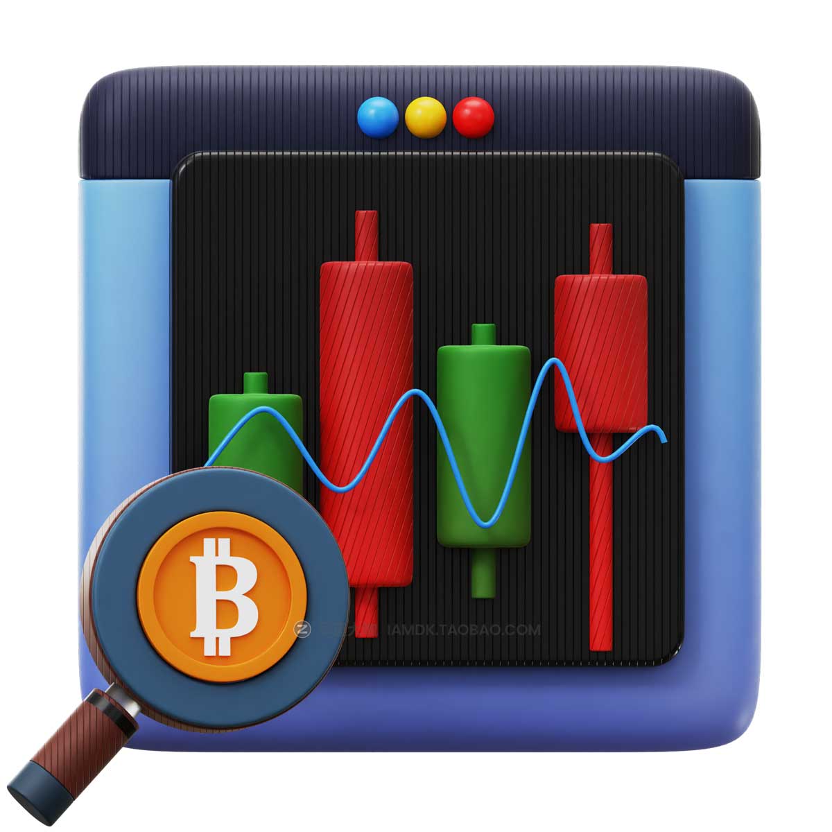 20款时尚加密货币比特币金融银行理财3D插画图标Icons设计素材 Crypto 3D Icon插图16