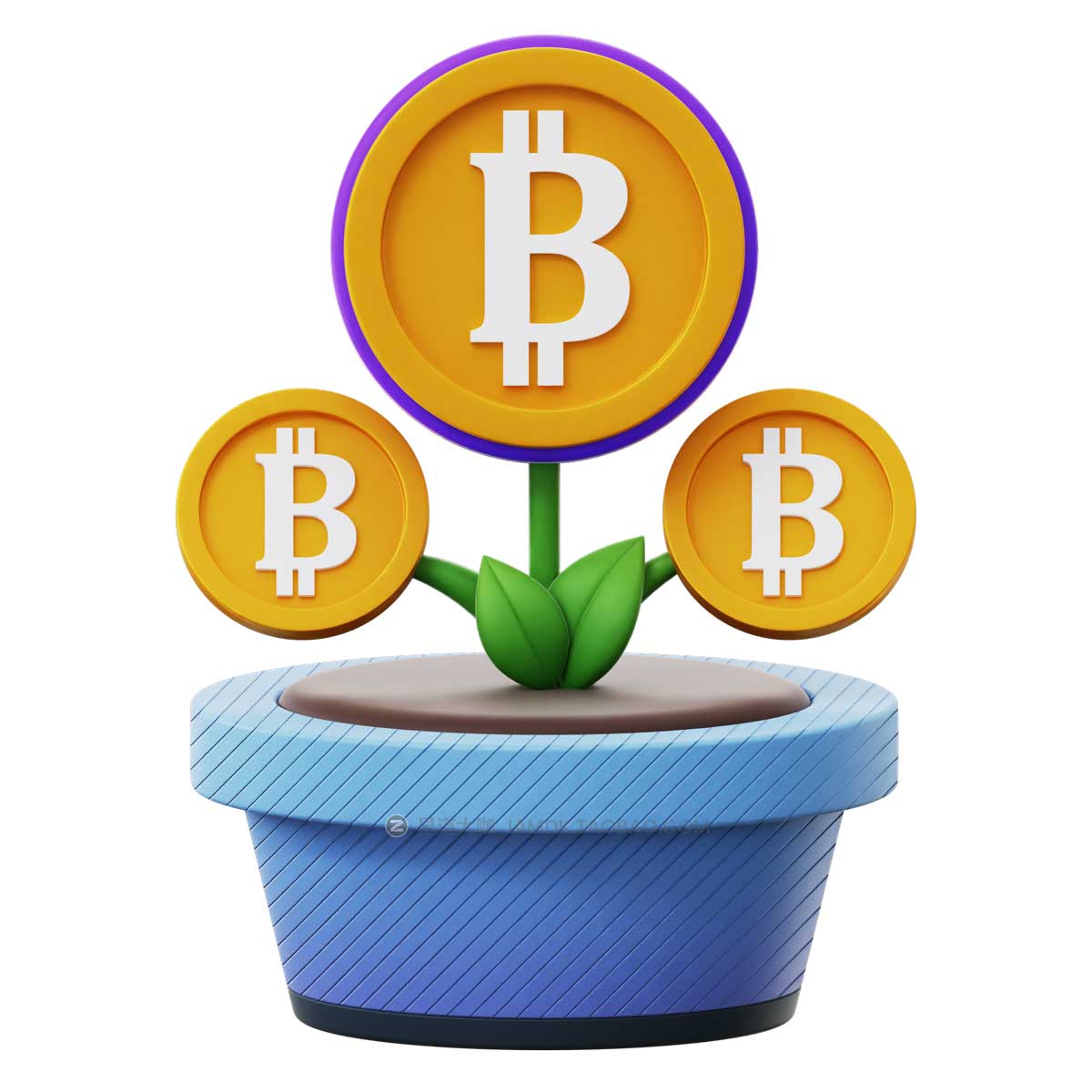 20款时尚加密货币比特币金融银行理财3D插画图标Icons设计素材 Crypto 3D Icon插图17