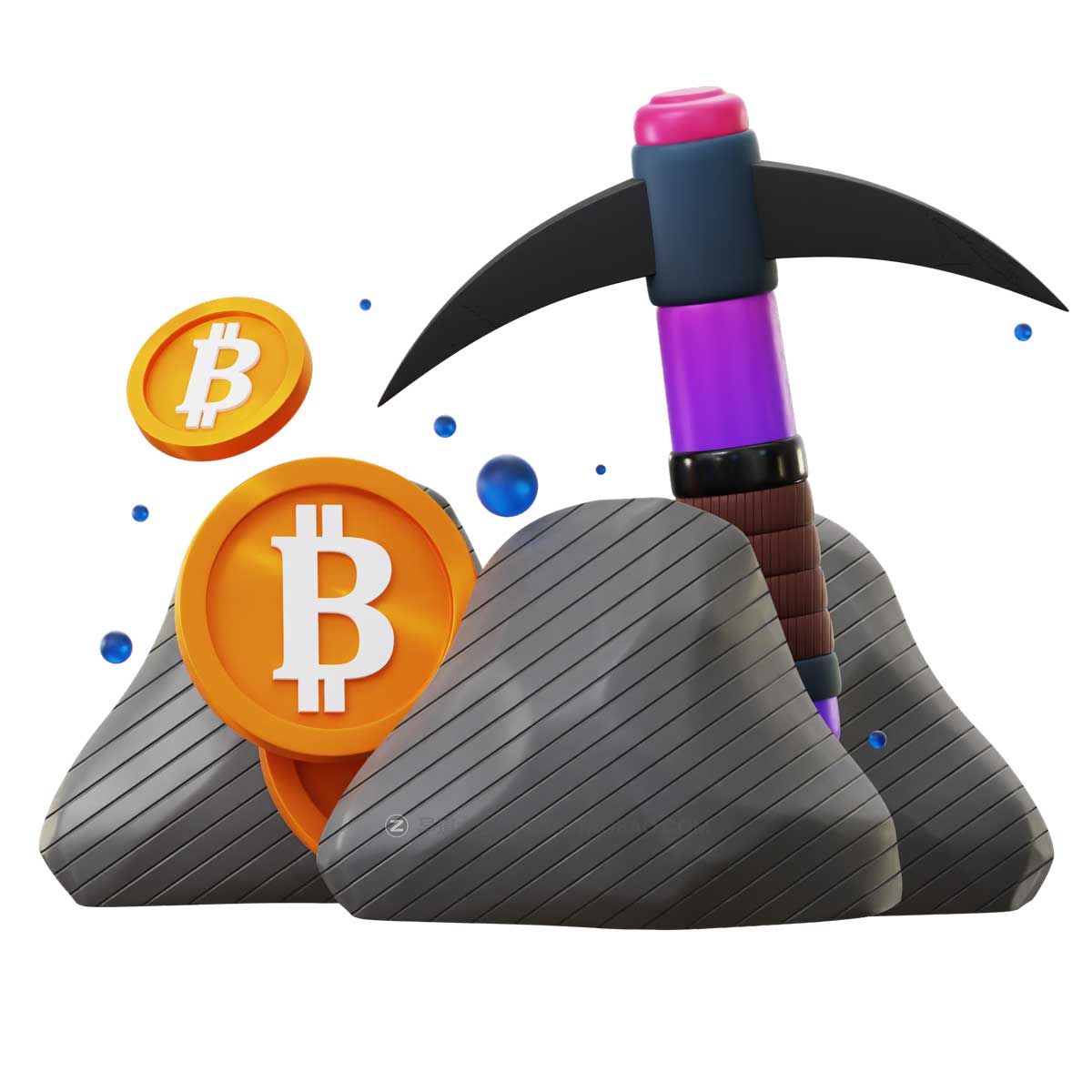20款时尚加密货币比特币金融银行理财3D插画图标Icons设计素材 Crypto 3D Icon插图18