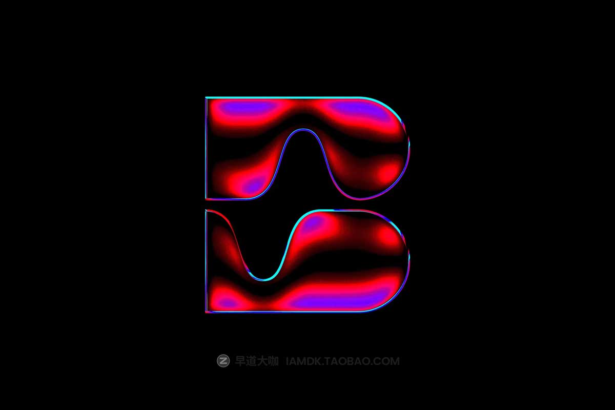 潮流霓虹发光镀铬金属效果Logo标题PS样机滤镜模板素材 Glowing Chrome Effect插图2