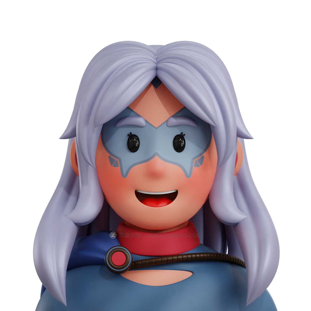 40款卡通有趣游戏超级英雄人物头像肖像3D图标Icons设计素材 Superhero Avatar 3D Icon插图39