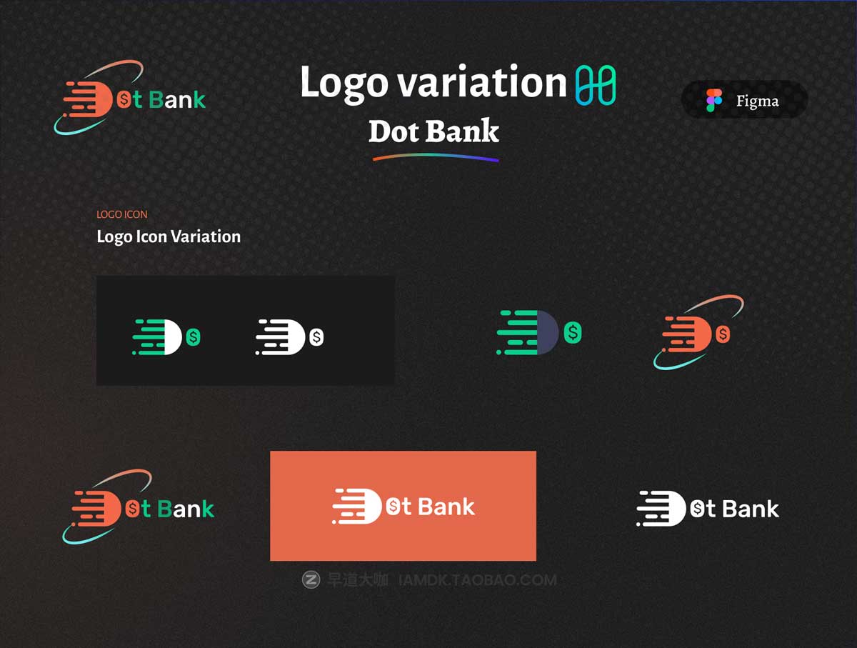20屏现代时尚银行金融企业后台管理仪表盘界面设计Figma模板素材 DOT Bank – Banking And Finance Dashboard插图1