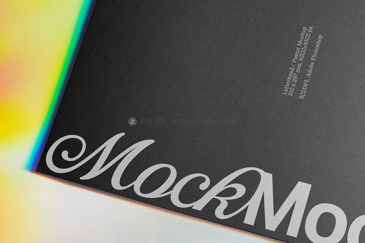 6款高清品牌VI设计名片信纸卡片展示效果图PSD样机模板素材 Branding Stationery Mockup Bundle ‘Iridescence’ – 6 Stationery Mockups插图1