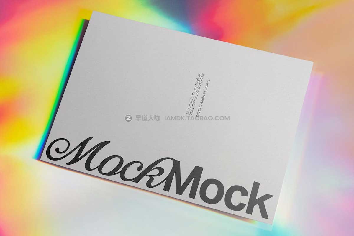 6款高清品牌VI设计名片信纸卡片展示效果图PSD样机模板素材 Branding Stationery Mockup Bundle ‘Iridescence’ – 6 Stationery Mockups插图5