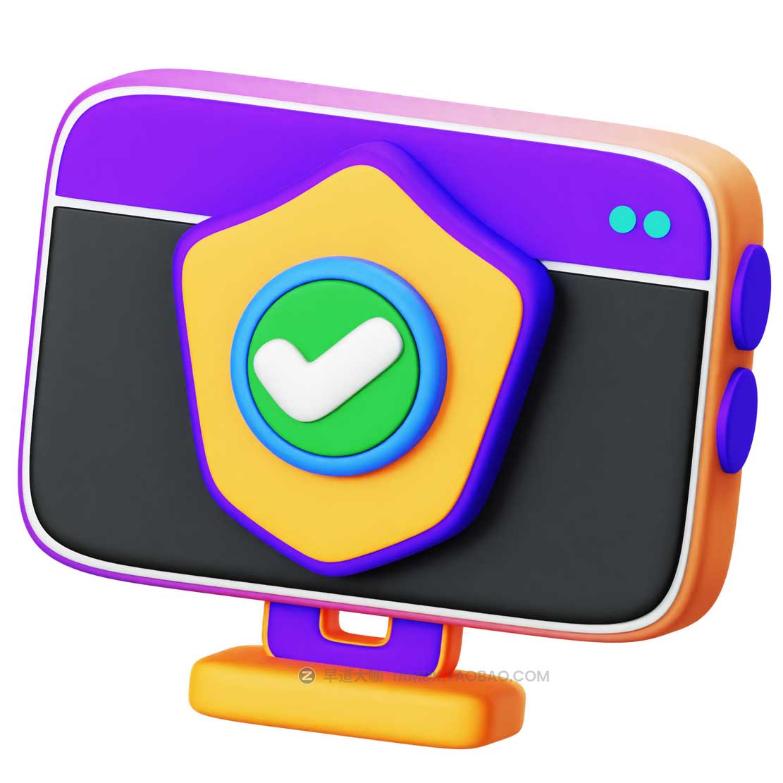 20款3D卡通互联网科技网络安全插画插图图标Icons设计素材合集 Cyber Security 3D Icon Pack插图19