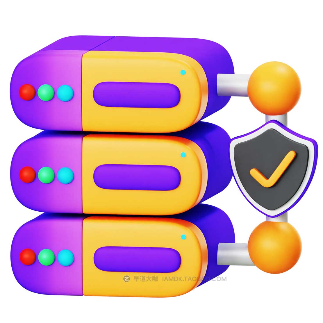 20款3D卡通互联网科技网络安全插画插图图标Icons设计素材合集 Cyber Security 3D Icon Pack插图20