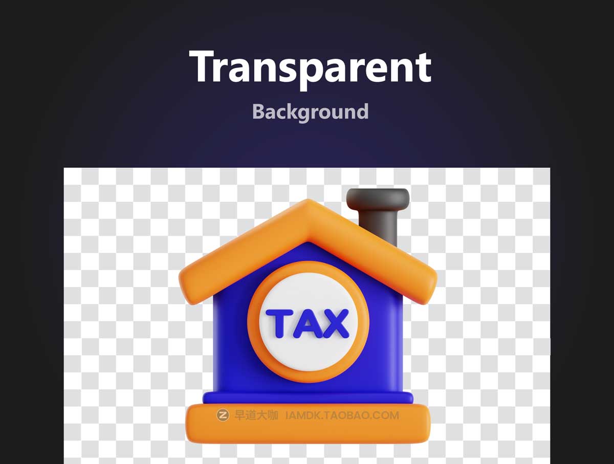 20款卡通趣味税务税收插画插图3D图标Icons设计素材合集 Tax 3D Icon Set插图3