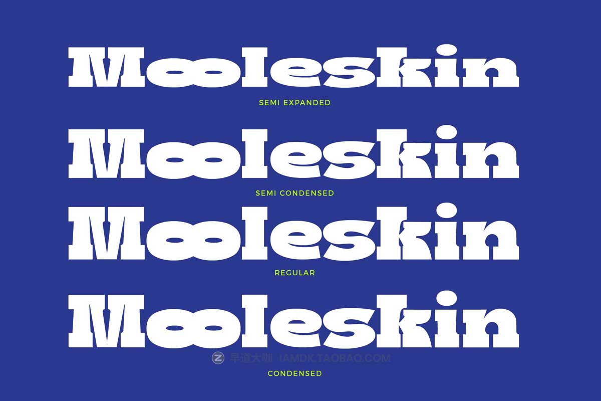 80年代复古卡通趣味儿童海报标题设计PROCREATE英文西文PSAI字体包 Boldie Slab Font Width插图10