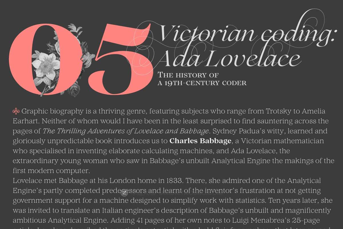 19世纪复古复兴风格杂志海报标题LOGO设计PSAI衬线英文字体素材 Lovelace – 30 fonts插图4