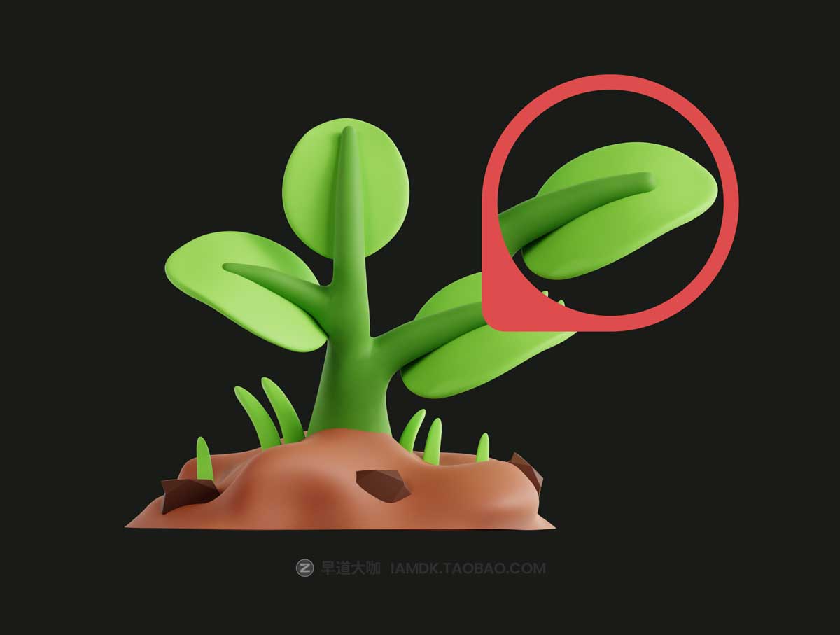 20款精美绿植花店园艺软件APP界面设计3D立体图标素材合集 3D Gardening Icon Set插图2