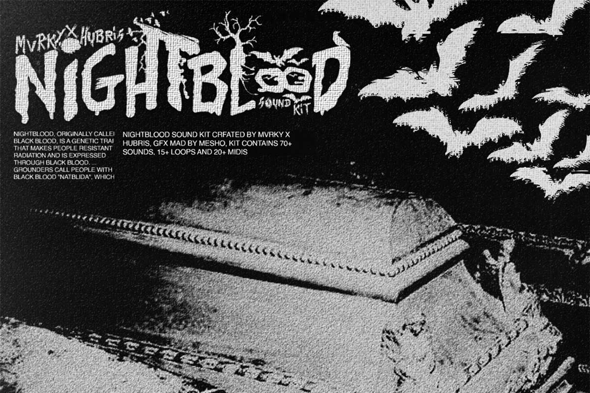 110+款恐怖吸血鬼万圣节主题WAV音频音效设计素材包 Payhip – MVRKY NIGHTBLOOD Drum Kit插图