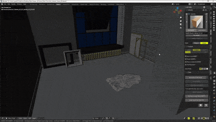 Blender 1322组室内家具床桌椅柜子沙发灯具植物3D模型插件预设 Interior Models VOL 01插图3