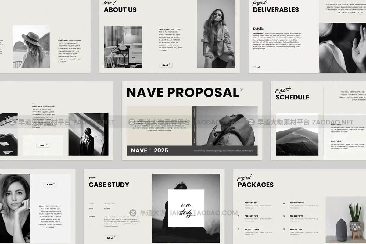 20页创意品牌推广设计案例提案图文排版PPT幻灯片模板素材 Nave Proposal Presentation插图5