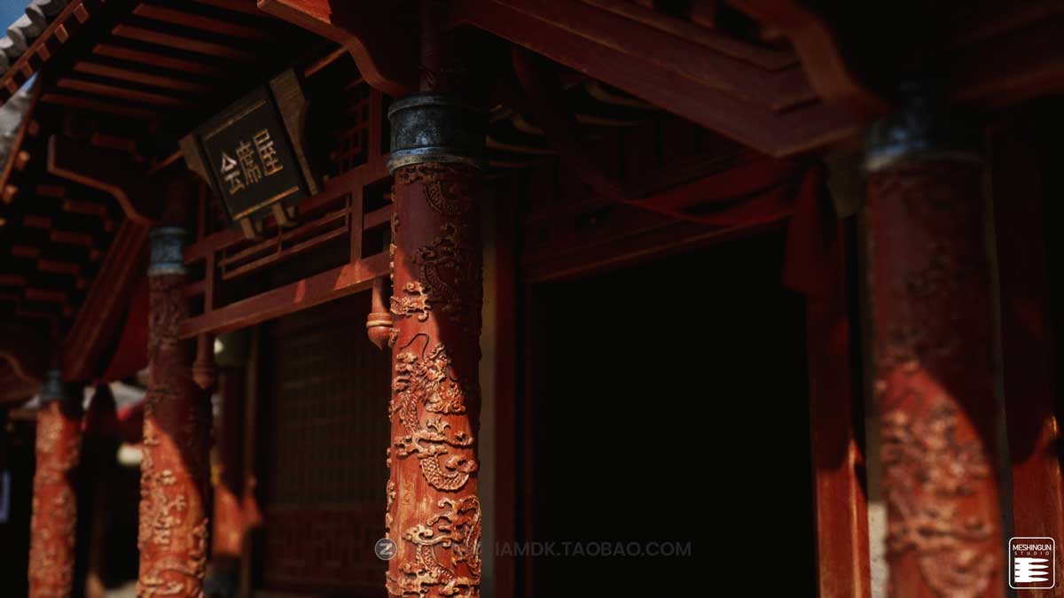 UE模型 复古封建社会日本和风城市寺庙楼阁建筑3D素材包 Unreal Engine – Feudal Japan Megapack插图15