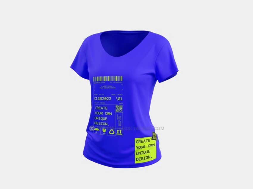 32款潮牌街头嘻哈服饰T恤半袖图案展示贴图样机PSD设计素材 T-Shirt Mockups插图7