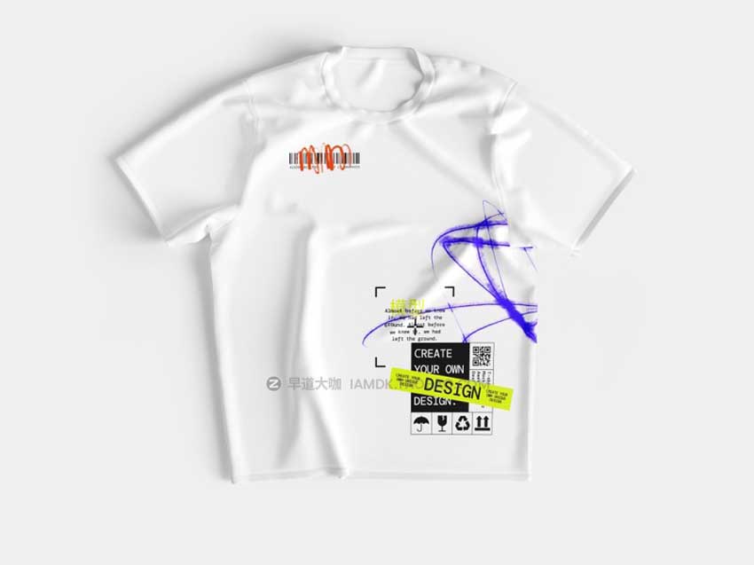 32款潮牌街头嘻哈服饰T恤半袖图案展示贴图样机PSD设计素材 T-Shirt Mockups插图28