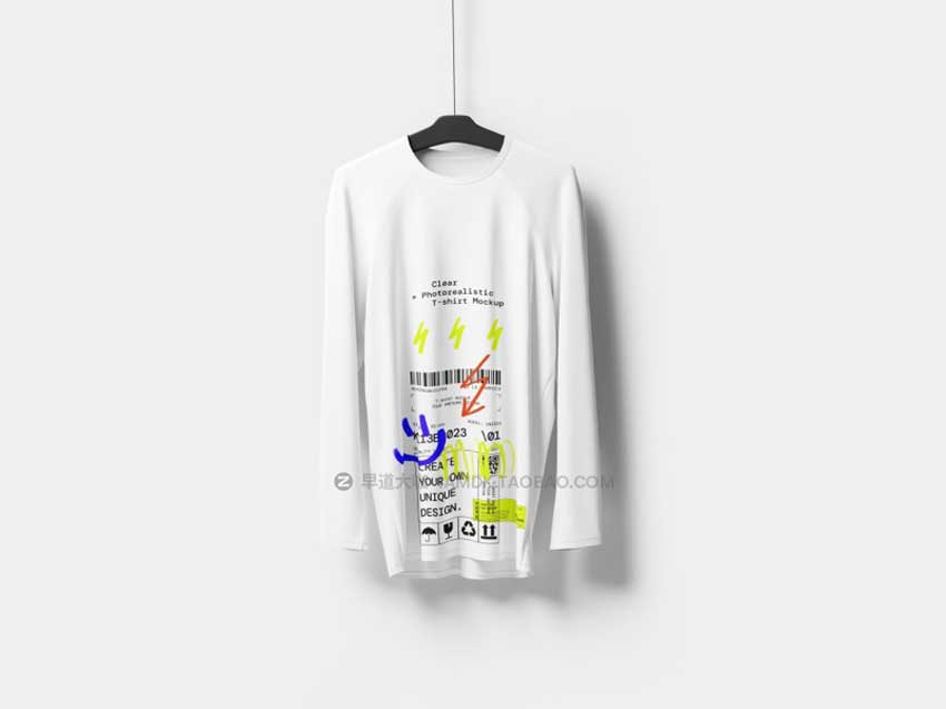 32款潮牌街头嘻哈服饰T恤半袖图案展示贴图样机PSD设计素材 T-Shirt Mockups插图1