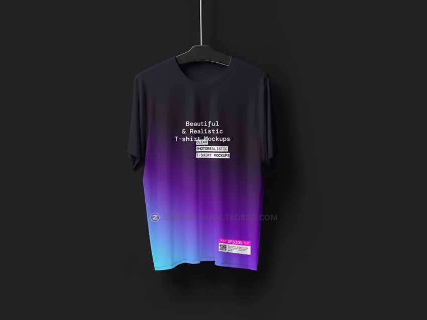 32款潮牌街头嘻哈服饰T恤半袖图案展示贴图样机PSD设计素材 T-Shirt Mockups插图3