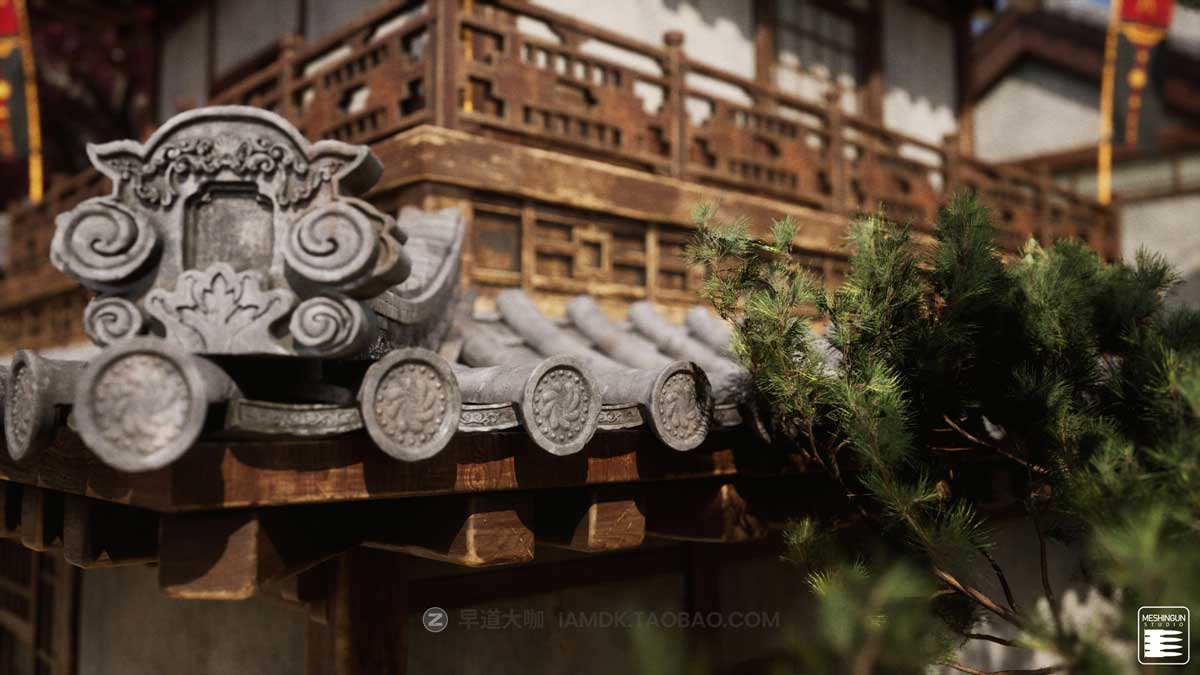 UE模型 复古封建社会日本和风城市寺庙楼阁建筑3D素材包 Unreal Engine – Feudal Japan Megapack插图7