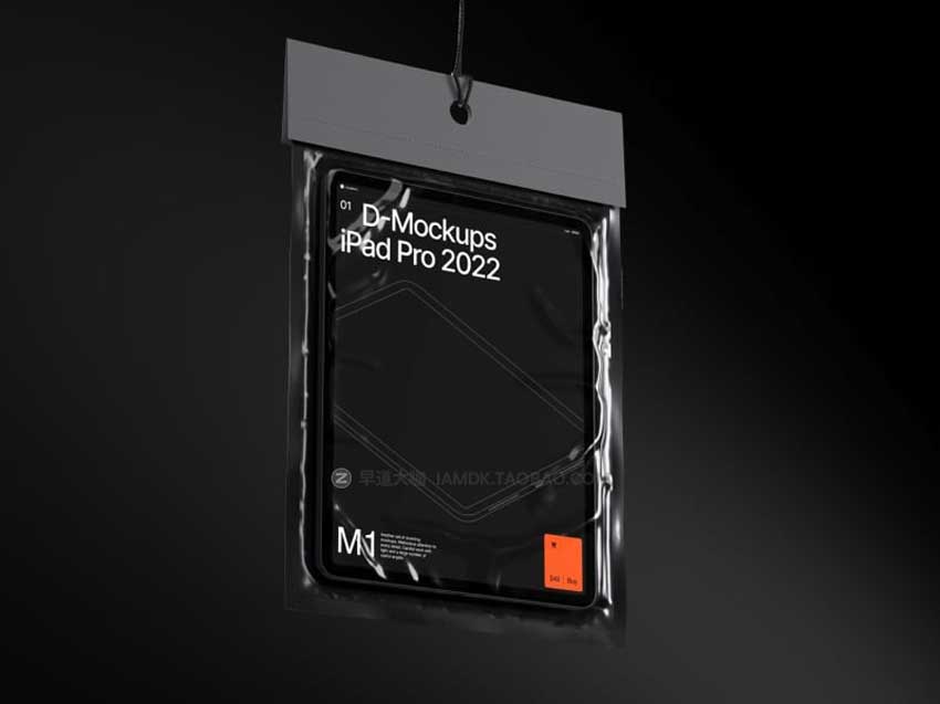 15款高级黑化风iPad Pro平板电脑设计作品展示贴图PS样机模板素材 D-Mockups: iPad Pro插图3