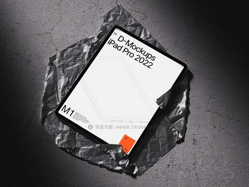 15款高级黑化风iPad Pro平板电脑设计作品展示贴图PS样机模板素材 D-Mockups: iPad Pro插图4