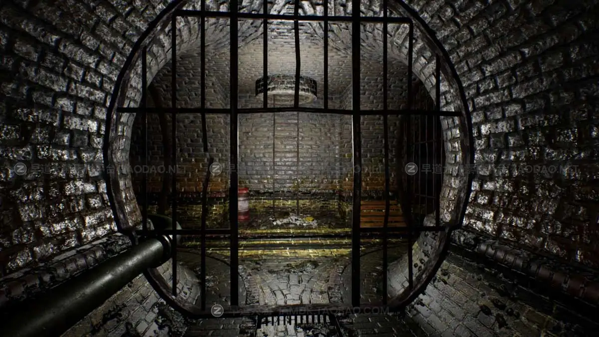 UE模型 废弃地下水道排水道隧道3D游戏场景素材 Abandoned Sewer插图8