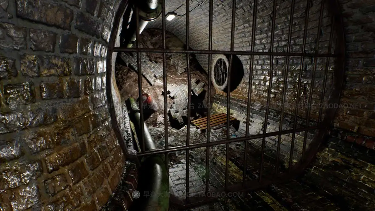 UE模型 废弃地下水道排水道隧道3D游戏场景素材 Abandoned Sewer插图10