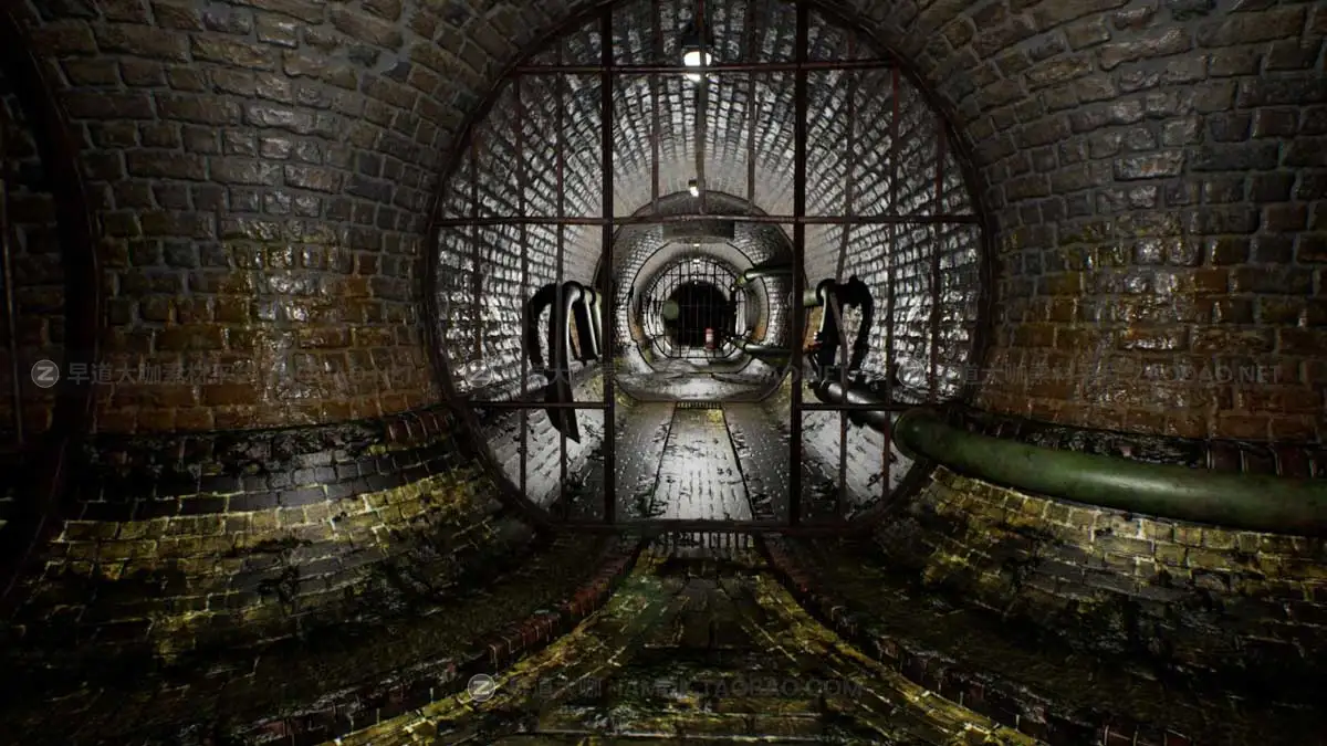 UE模型 废弃地下水道排水道隧道3D游戏场景素材 Abandoned Sewer插图14