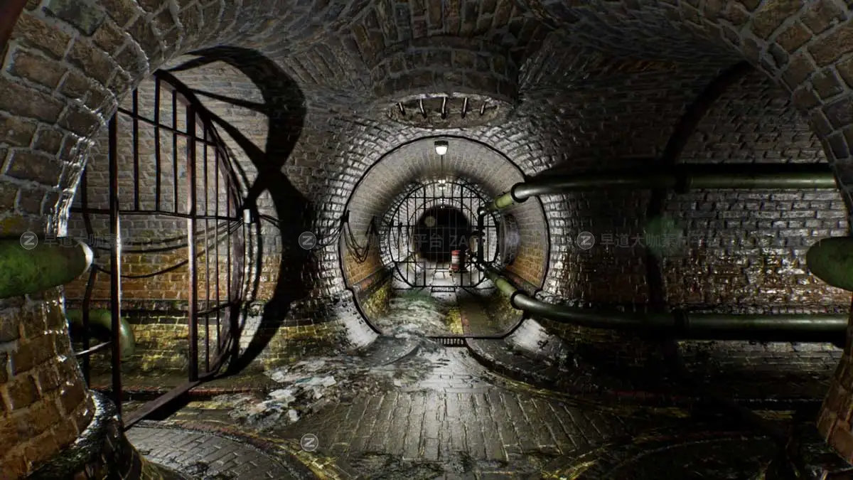 UE模型 废弃地下水道排水道隧道3D游戏场景素材 Abandoned Sewer插图15