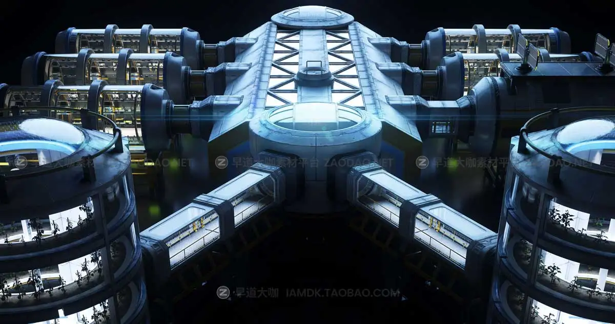 未来科幻银河系宇宙外星基地城市建筑模型MAX/BLEND/OBJ/FBX/UE格式 Kitbash3D – Mission to Minerva插图16
