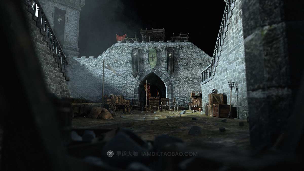 中世纪史诗战争攻城器械房子城堡建筑3D模型C4D/3DS MAX/Blender/FBX/OBJ/UE格式 KitBash3D – Medieval Siege插图21
