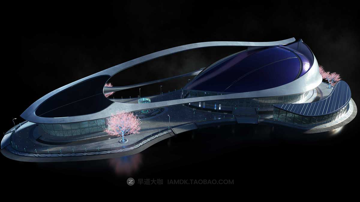 未来科幻楼房建筑城市3D模型 C4D/Blender/MAX/Maya/FBX/OBJ/UE等 KitBash3D – OASIS插图11